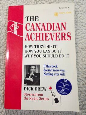 Dick Drew The Canadian Achievers Paperback 1991 Stories From Radio Series Canada